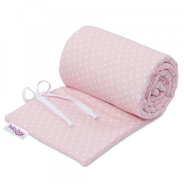 babybay Nestchen Organic Cotton passend für Modell Original, rose Sterne weiß