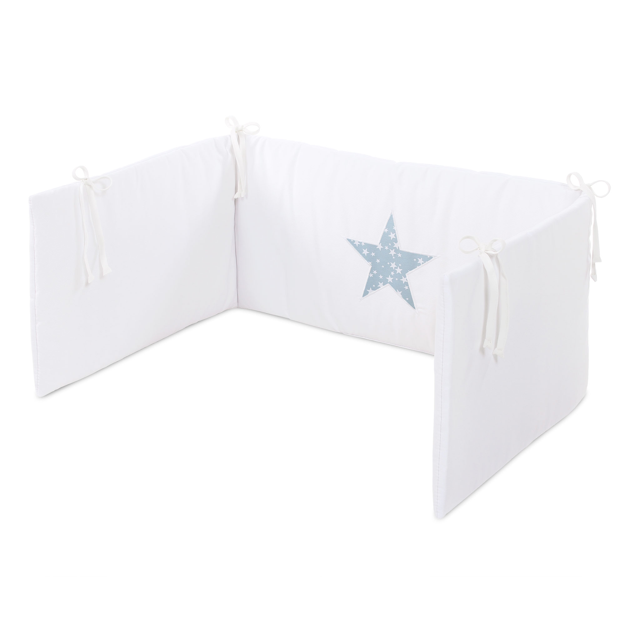Talla única diseño de Estrellas babybay Piqué Color Blanco Serpiente para Cuna 
