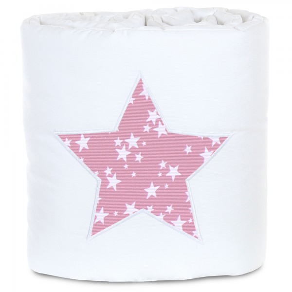 babybay Nestchen Piqué passend für Modell Original, weiß Applikation Stern beere Sterne weiß