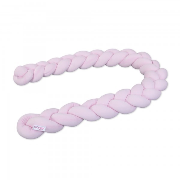 babybay Nestchenschlange geflochten passend für Kinderbetten, rosé
