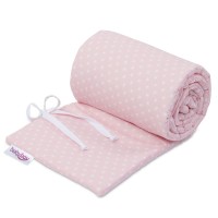 babybay Nestchen Organic Cotton passend für Modell Maxi, Boxspring, Comfort und Comfort Plus, rose Sterne weiß