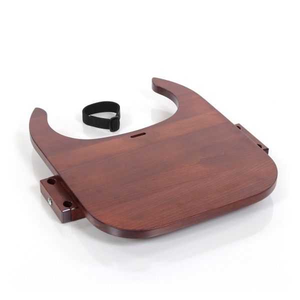 babybay Tischplatte Hochstuhlumrüstsatz passend für Modell Original, Maxi und Comfort, dunkelbraun lackiert