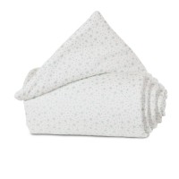 babybay Nestchen Organic Cotton passend für Modell Midi und Mini, weiß Glitzersterne mint